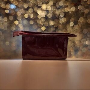 Contents Burgundy Cosmetics Bag